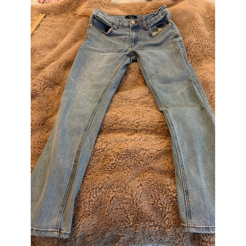 Forever 21 Women's  Light Wash Skinny Jeans Size 30 Blue Denim Slim Fit